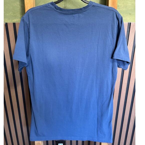 Birddogs Pocket Tee Shirt Short Sleeves Pullover Crewneck Blue Green Size Medium - Picture 4 of 8
